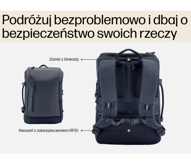 HP Travel 25L 15,6" szary - 1505021 - zdjęcie 5